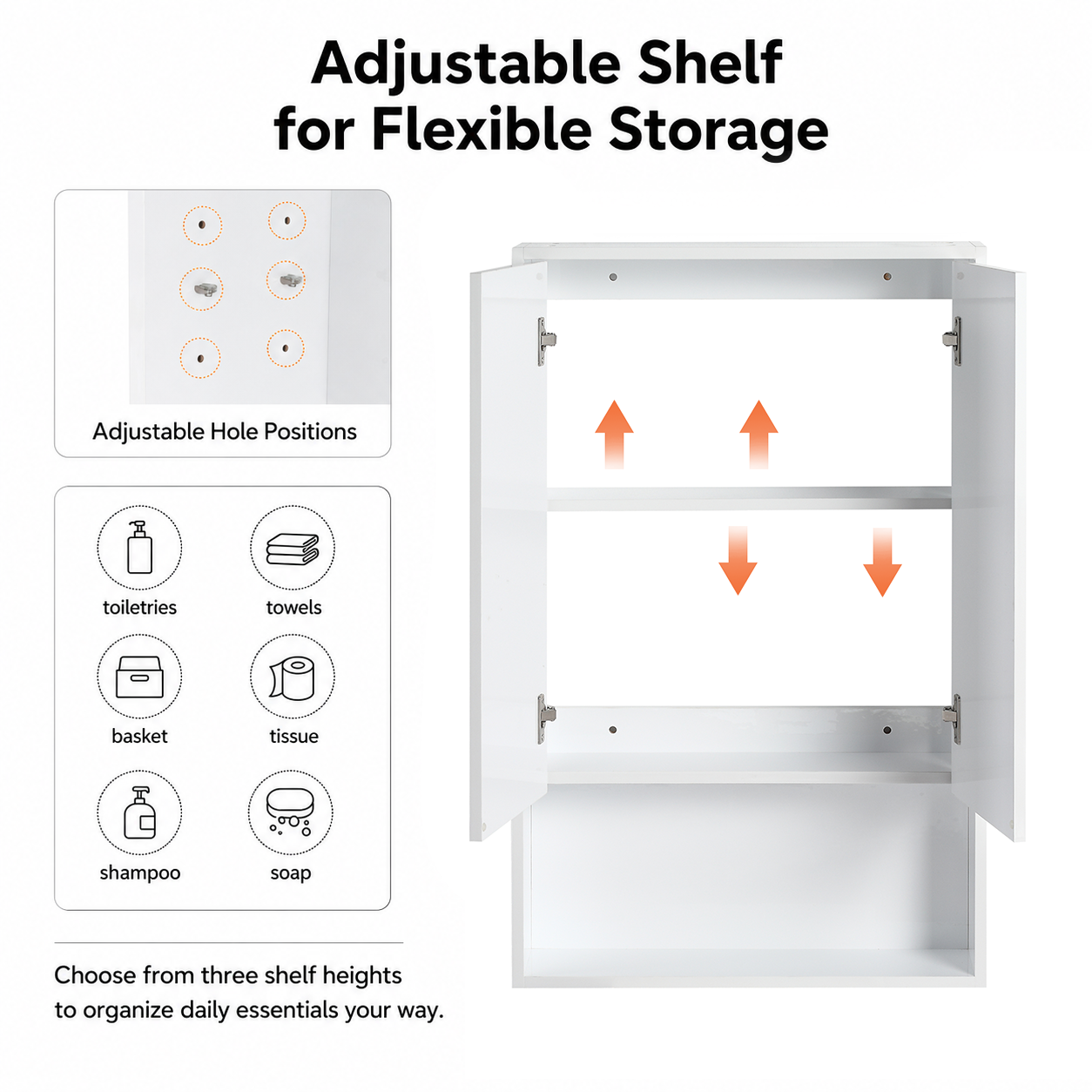 Cube 24" Bathroom Wall Cabinet (RTA)