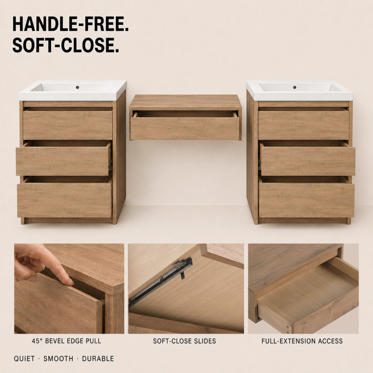 Cube 72" Freestanding Vanity (RTA)