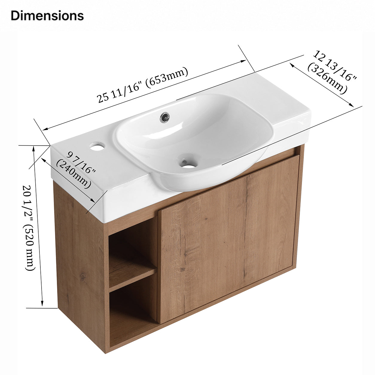 Slimbay 26" Floating Vanity (RTA)
