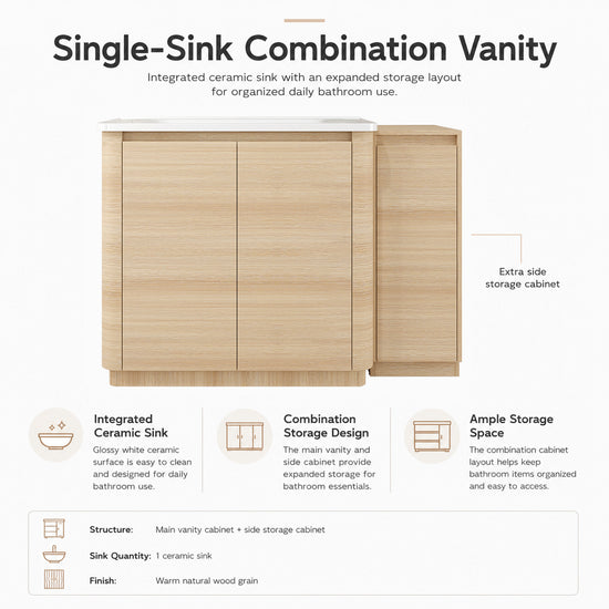Pebble 48" Freestanding Vanity (RTA)