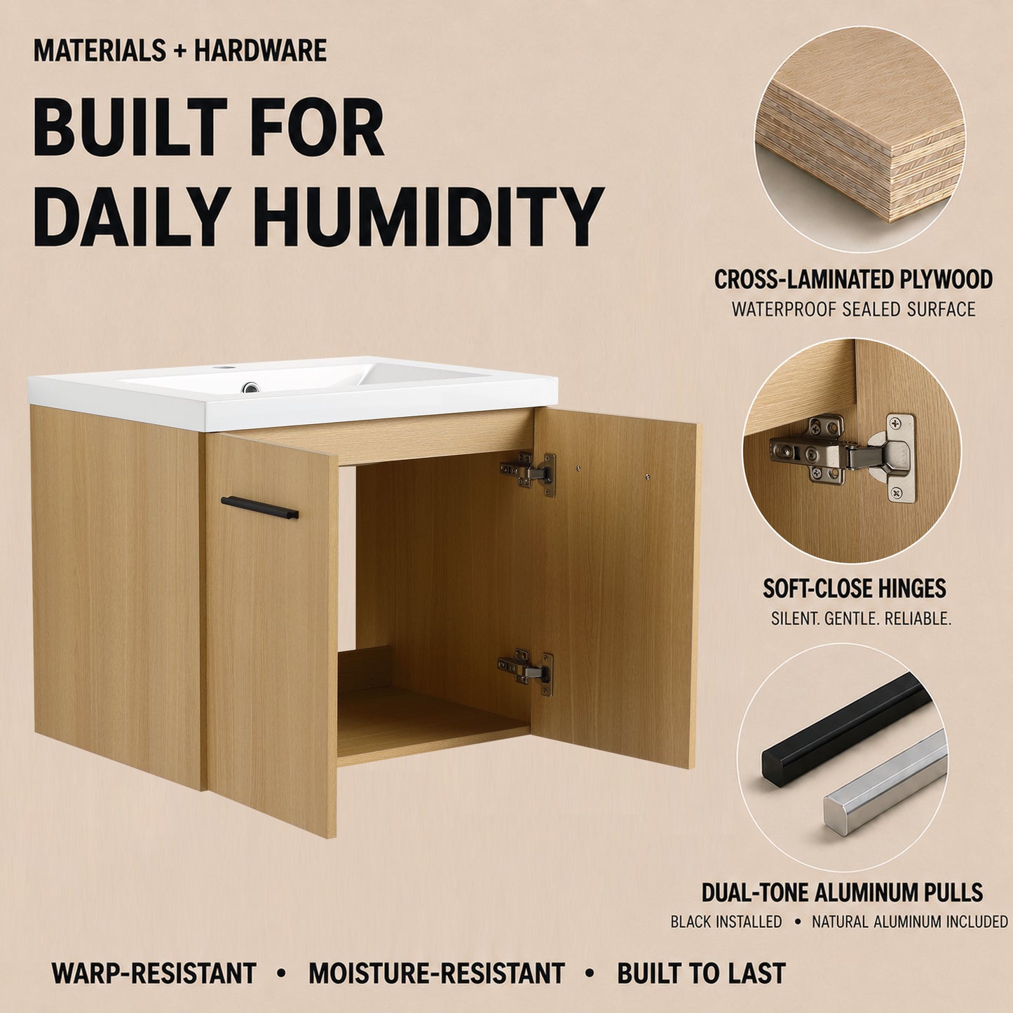 Module 24" Wall-Hung Vanity (RTA)
