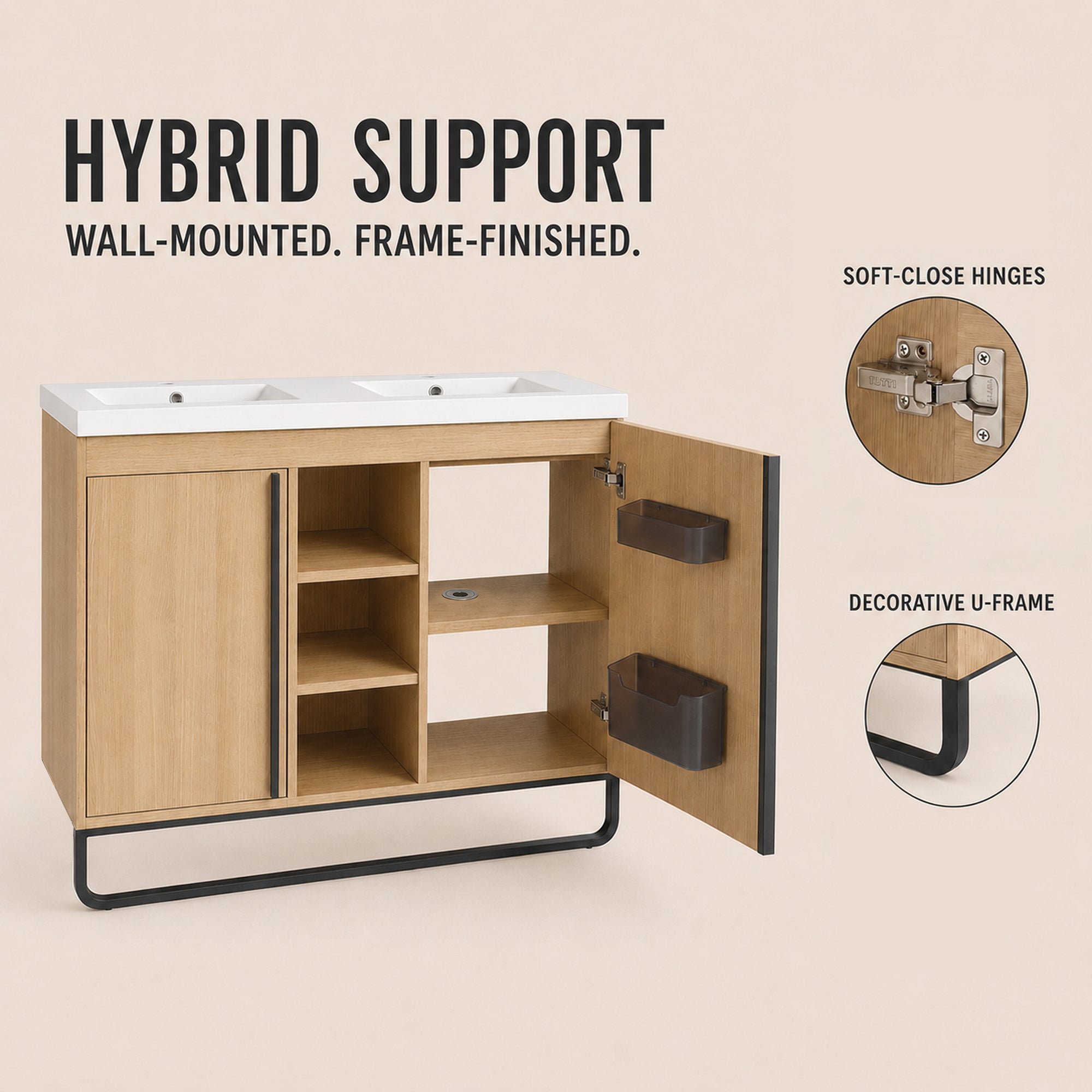 Metalin 48"/60" Freestanding Vanity (RTA)