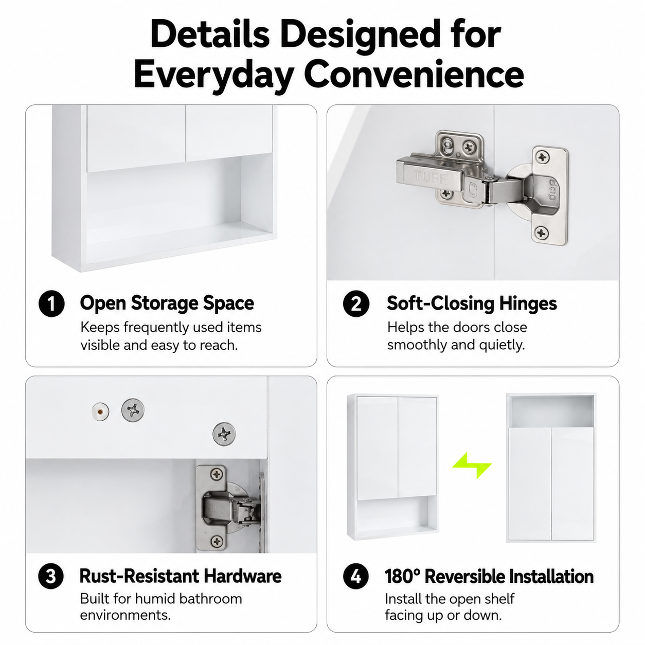 Cube 24" Bathroom Wall Cabinet (RTA)