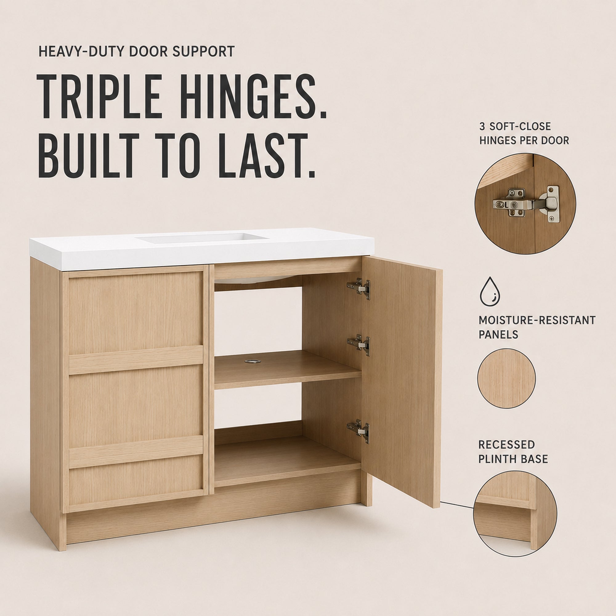 Liner II 36"/42"/48" Freestanding Vanity (RTA)