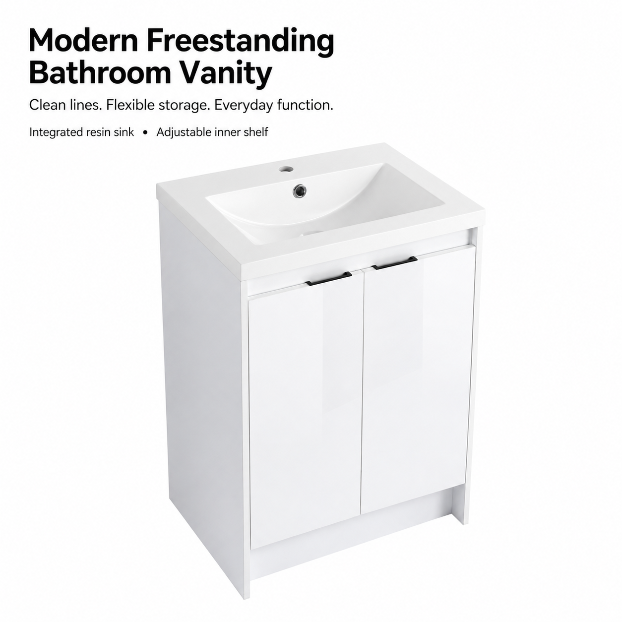 Cube 24" / 48" Freestanding Vanity (RTA)