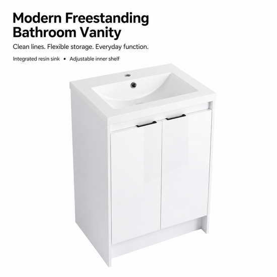 Cube 24" / 48" Freestanding Vanity (RTA)