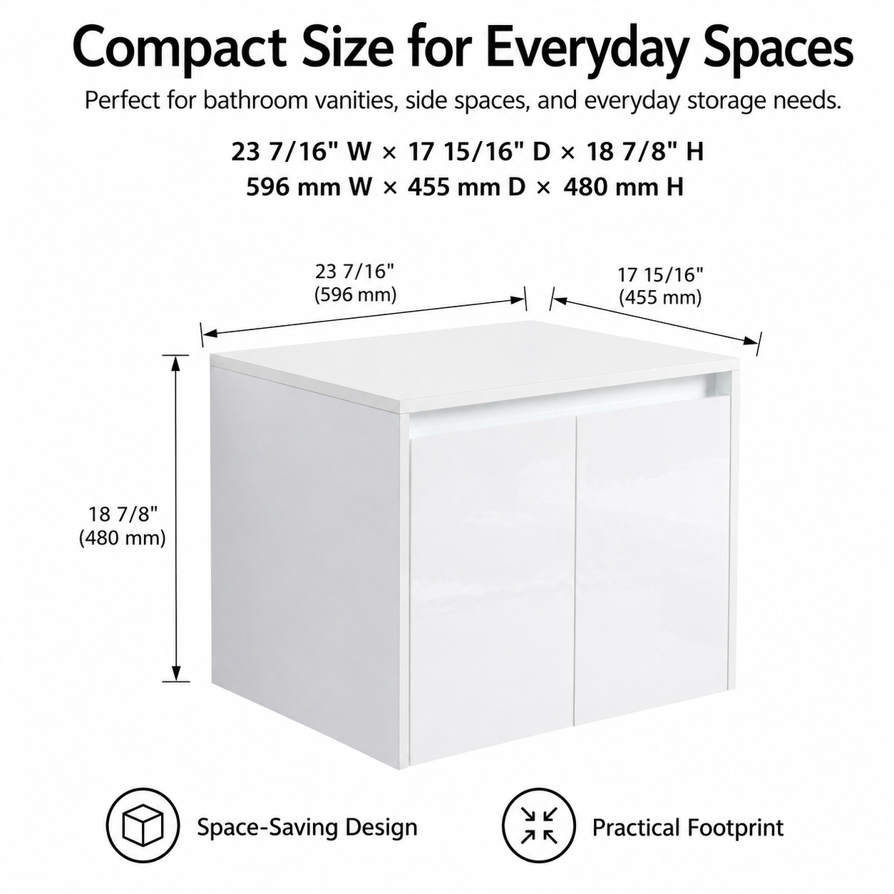 Cube 24" Bathroom Wall Cabinet (RTA)
