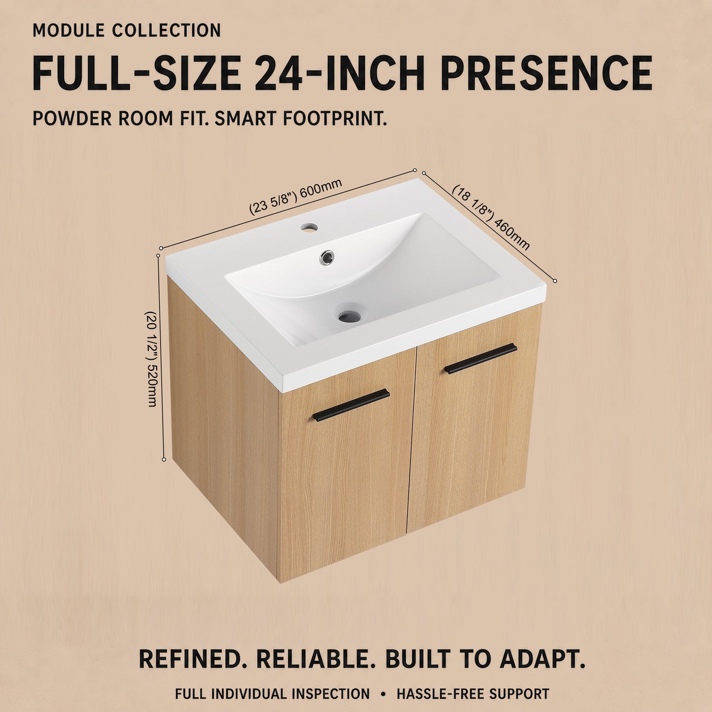 Module 24" Wall-Hung Vanity (RTA)