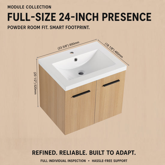 Module 24" Wall-Hung Vanity (RTA)