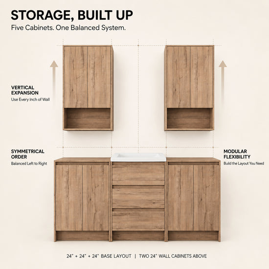 Cube 72" Freestanding Vanity (RTA)