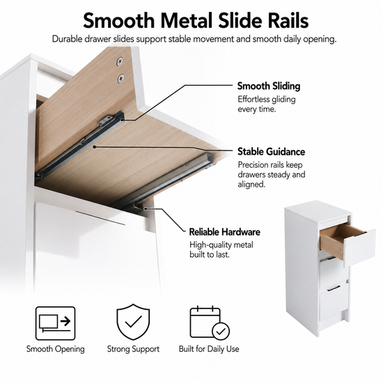 Cube 12" Freestanding Bathroom Storage Cabinet (RTA)