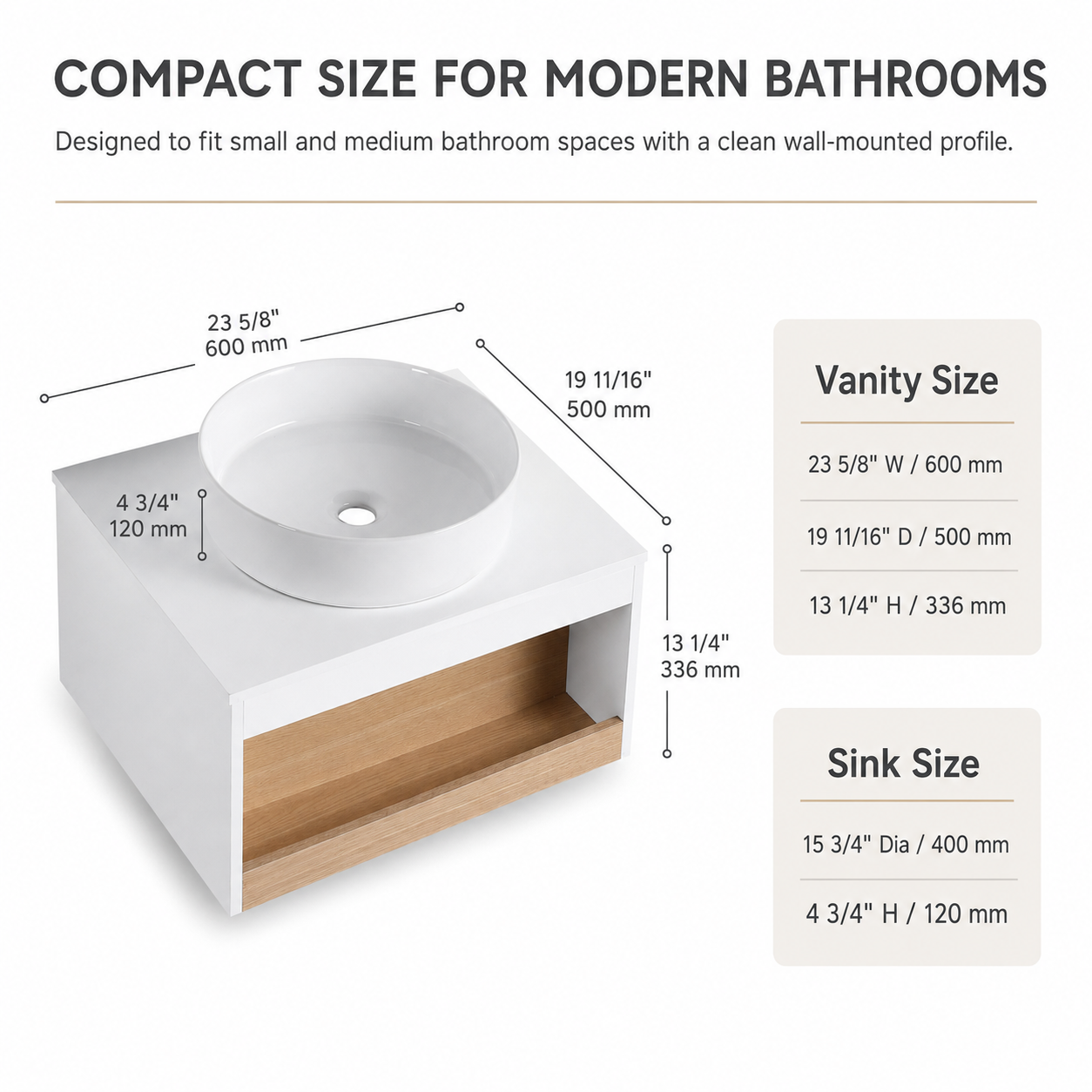Aura 24" Floating Vanity (RTA)
