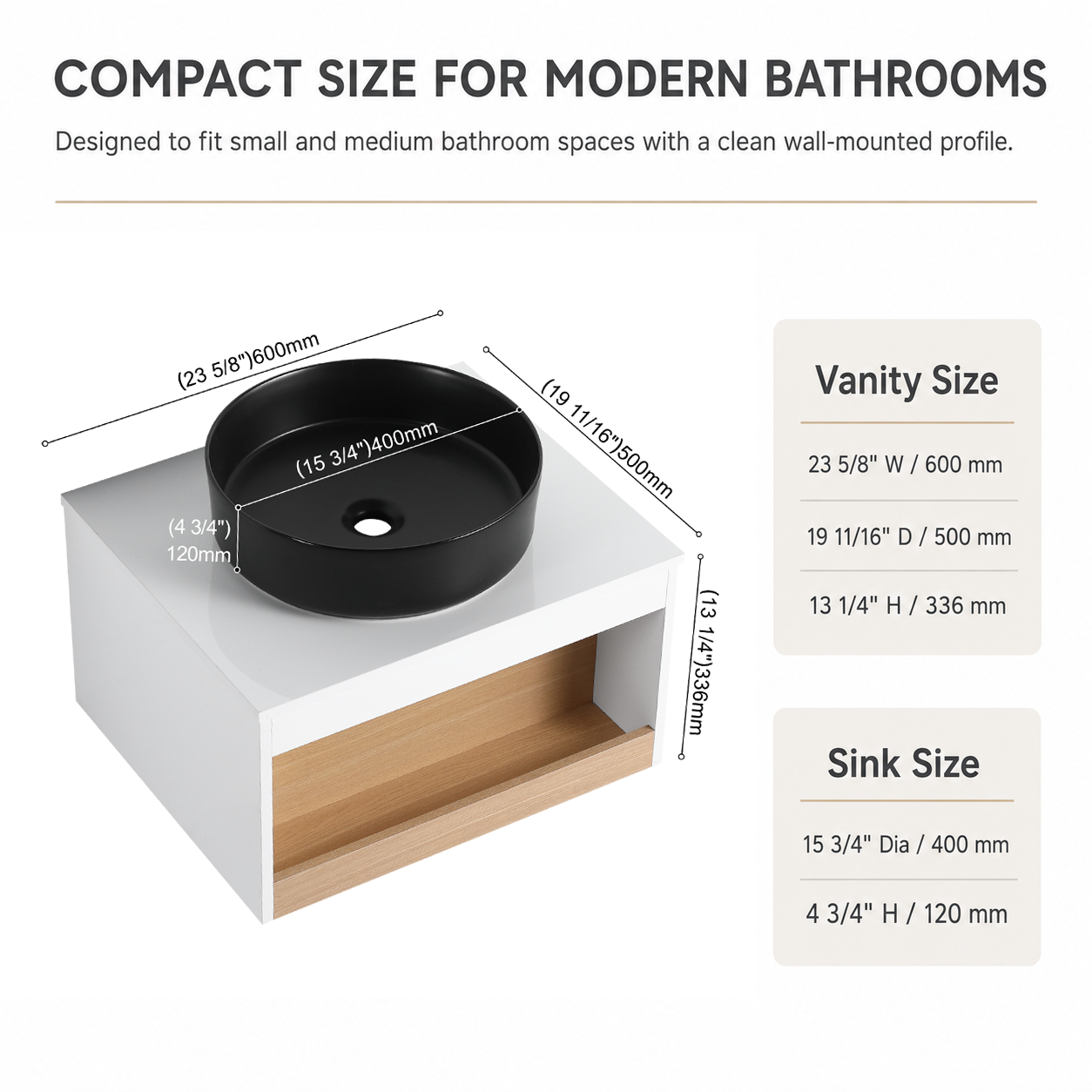 Aura 24" Floating Vanity (RTA)