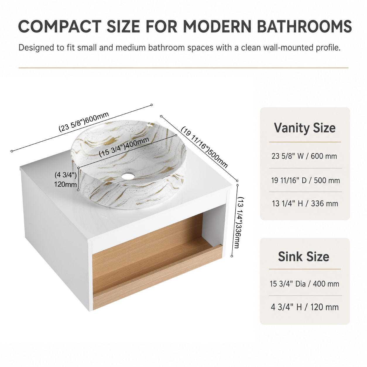 Aura 24" Floating Vanity (RTA)
