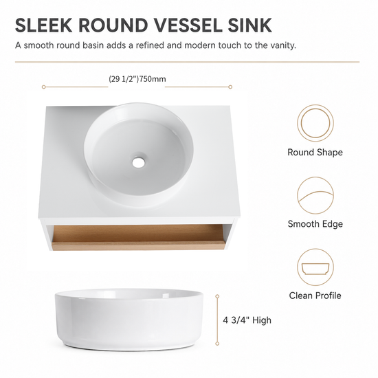 Aura 30" Floating Vanity (RTA)