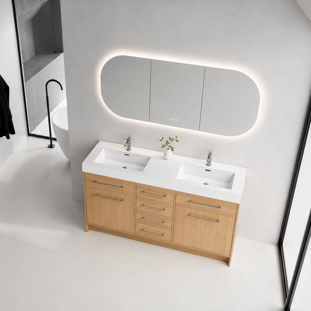 LUMO 48"/60"/72" Freestanding Vanity (Assembled)