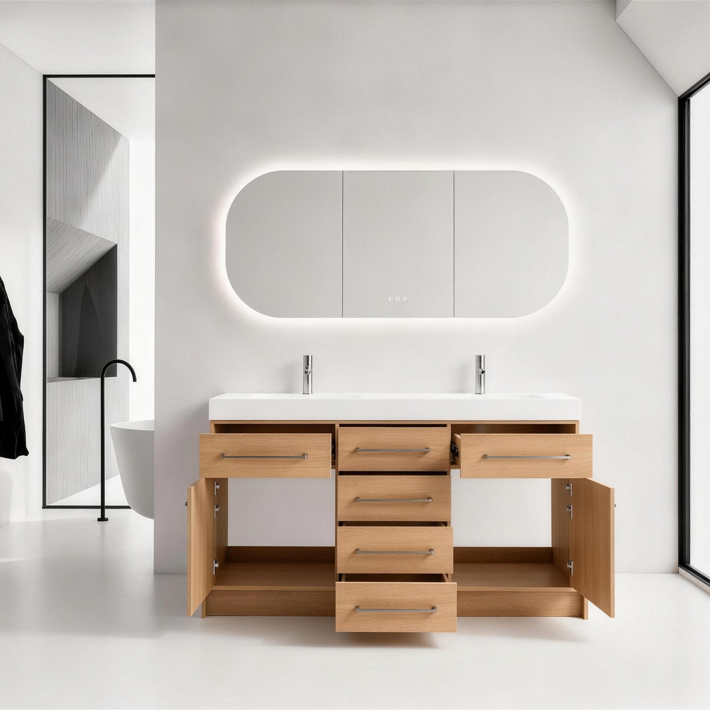 LUMO 48"/60"/72" Freestanding Vanity (Assembled)