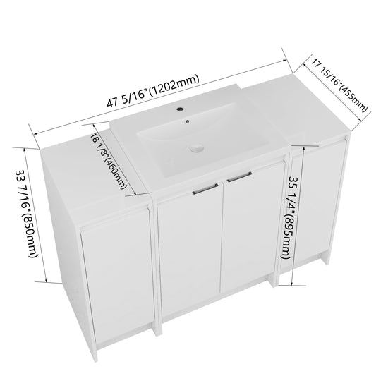 Cube 24" / 48" Freestanding Vanity (RTA)