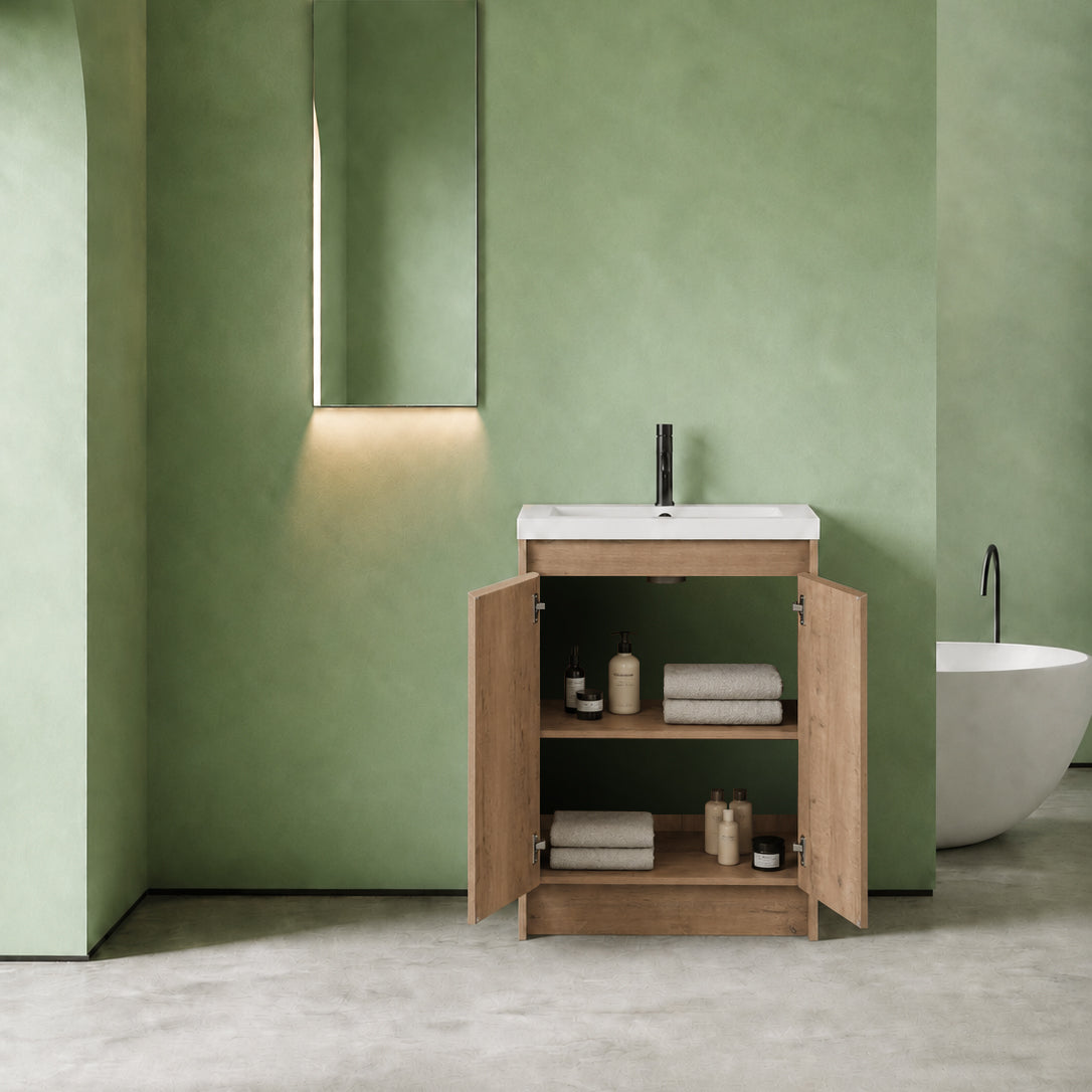 Cube Bathroom Cabinet— Mix & Match Freestanding Vanities, Side Cabinets & Top Cabinets (RTA)