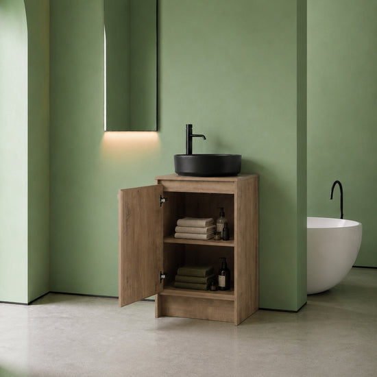 Cube Bathroom Cabinet— Mix & Match Freestanding Vanities, Side Cabinets & Top Cabinets (RTA)