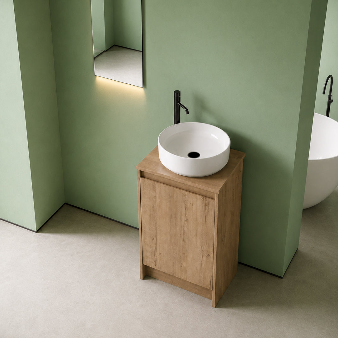 Cube Bathroom Cabinet— Mix & Match Freestanding Vanities, Side Cabinets & Top Cabinets (RTA)