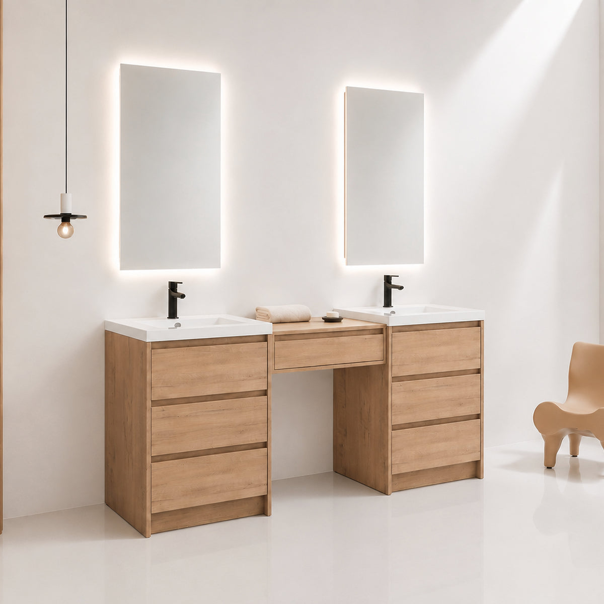 Cube 72" Freestanding Vanity (RTA)