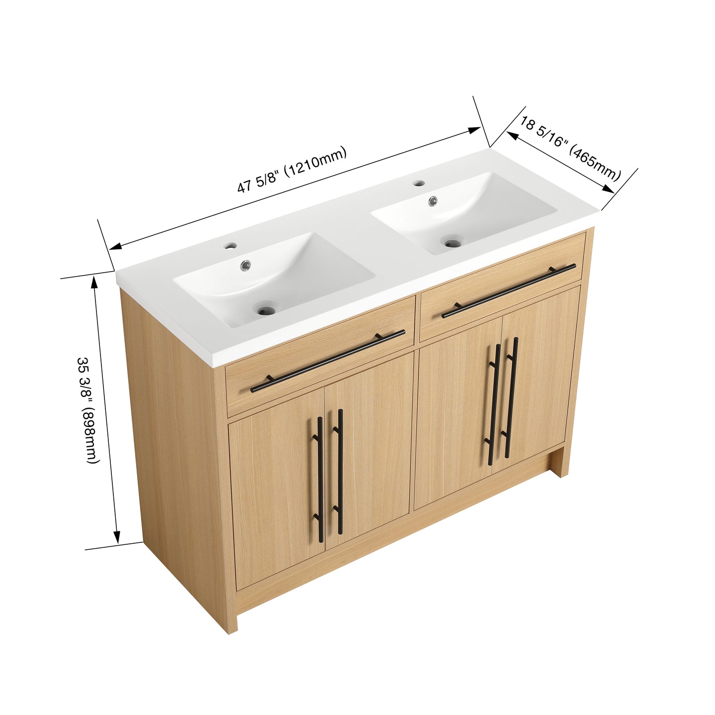 DUO 48"/60" Freestanding Vanity (RTA)