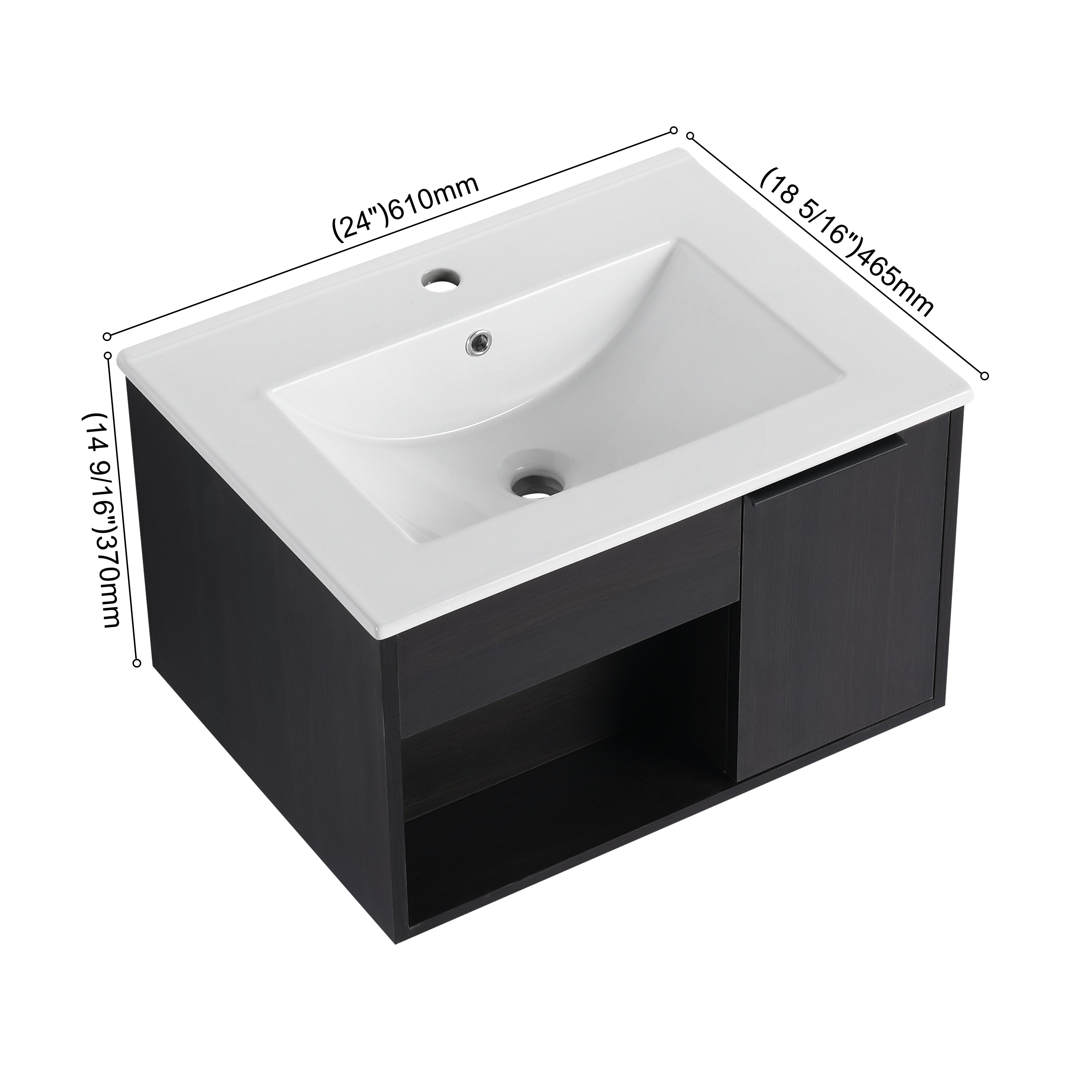 NOIR 24"/30"/36" Floating Vanity (RTA)