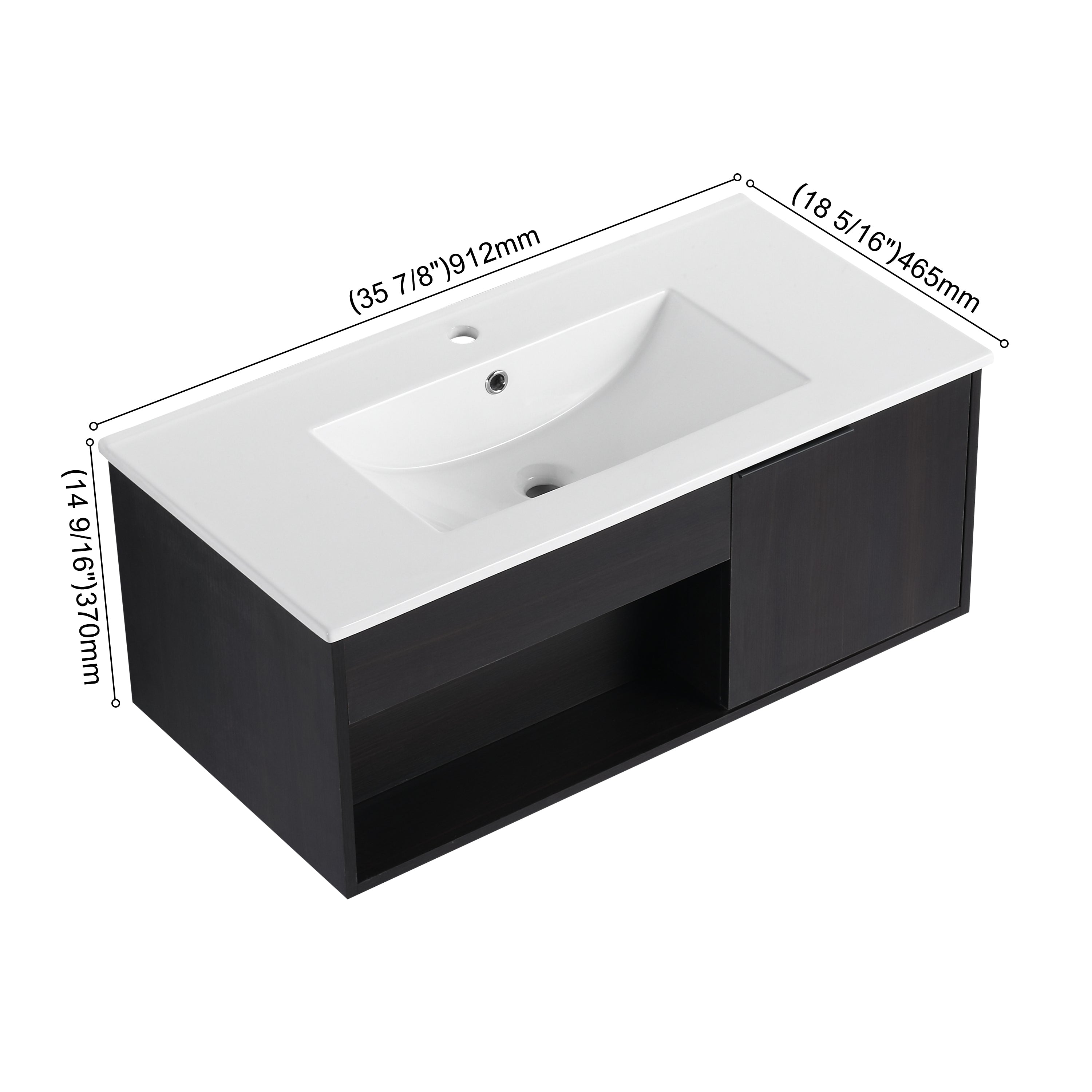 NOIR 24"/30"/36" Floating Vanity (RTA)