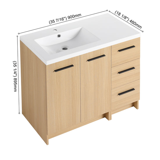 Module 36" Freestanding Vanity with Doors & Drawers (RTA)