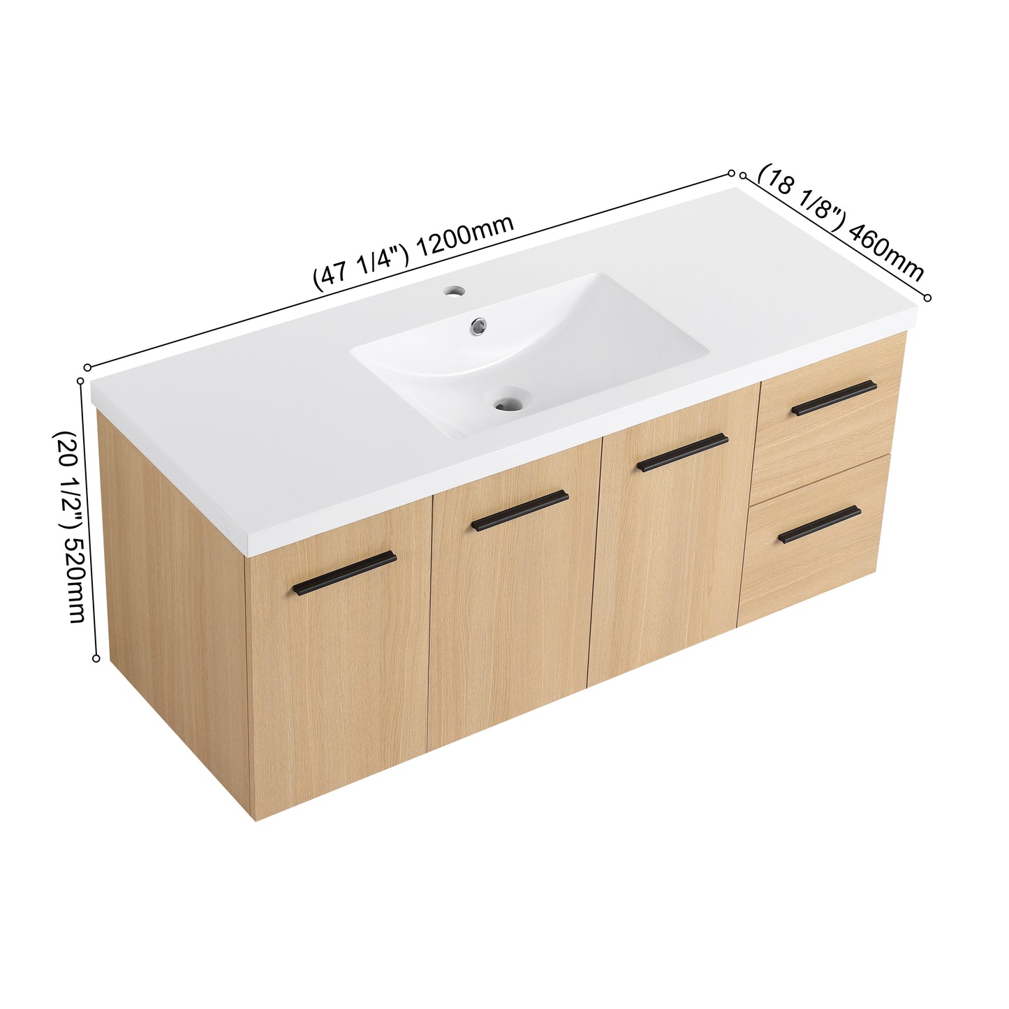 Module 48" Wall-Hung Vanity (RTA)