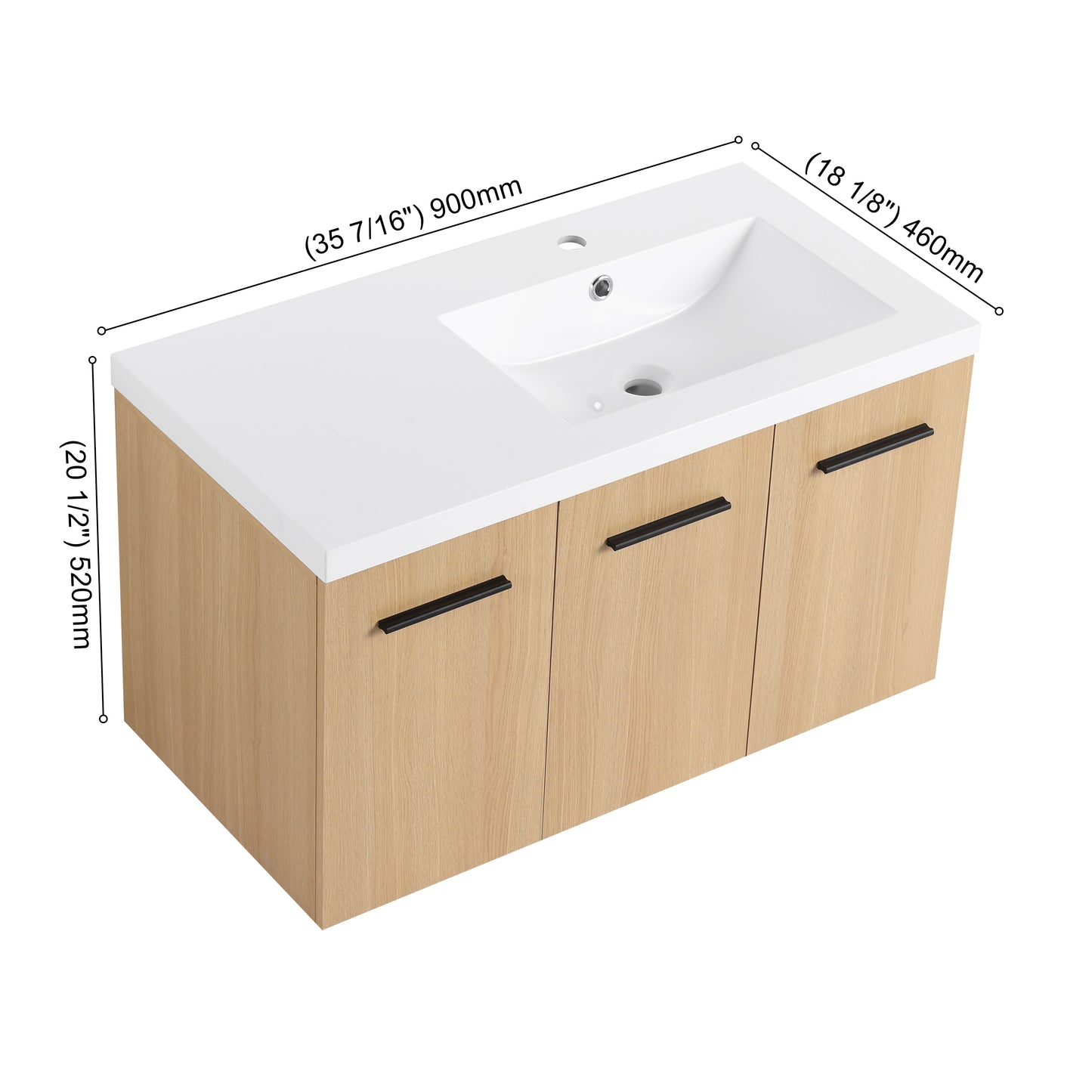 Module 36" Wall-Hung Vanity (RTA)