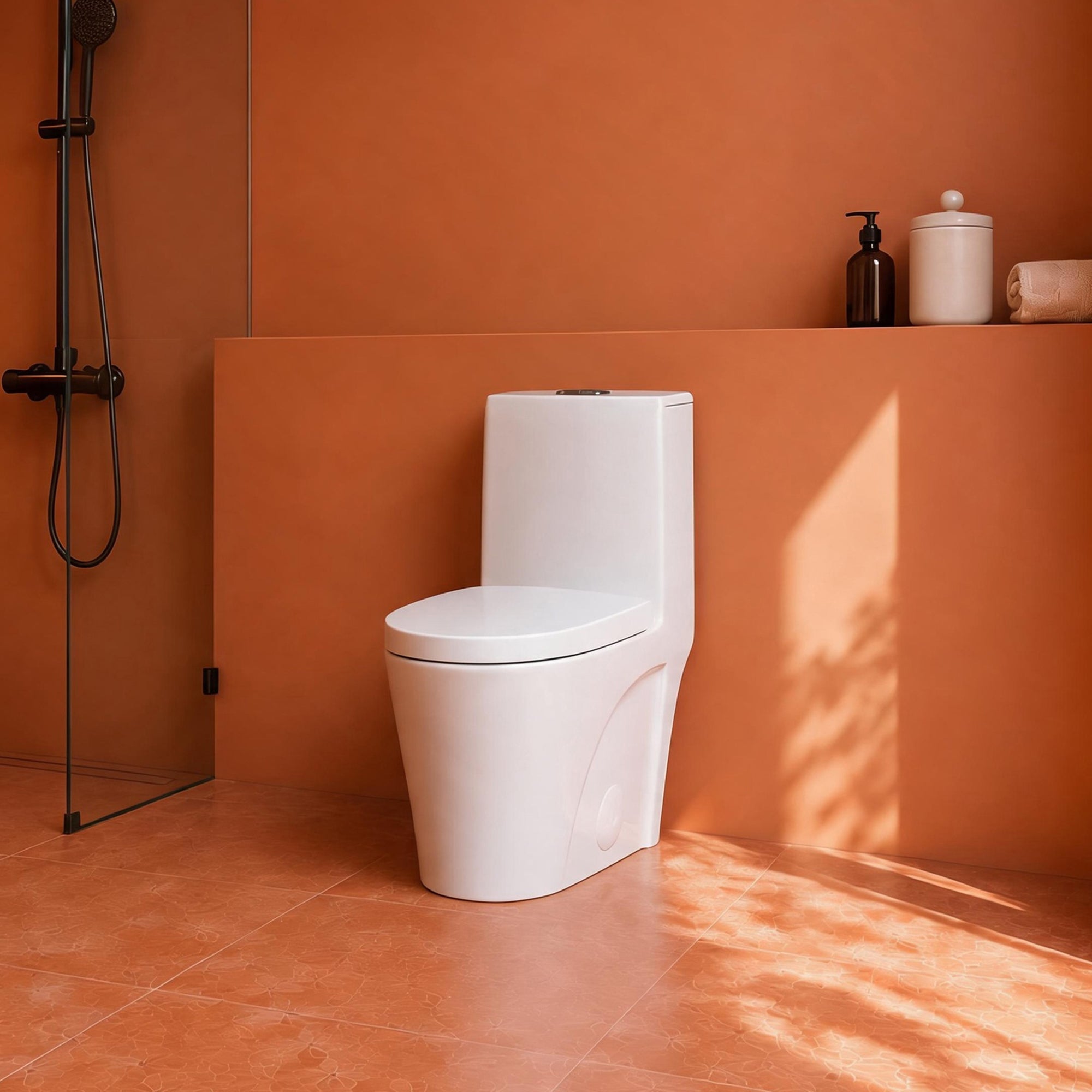 Floor-Mounted One-Piece Toilet