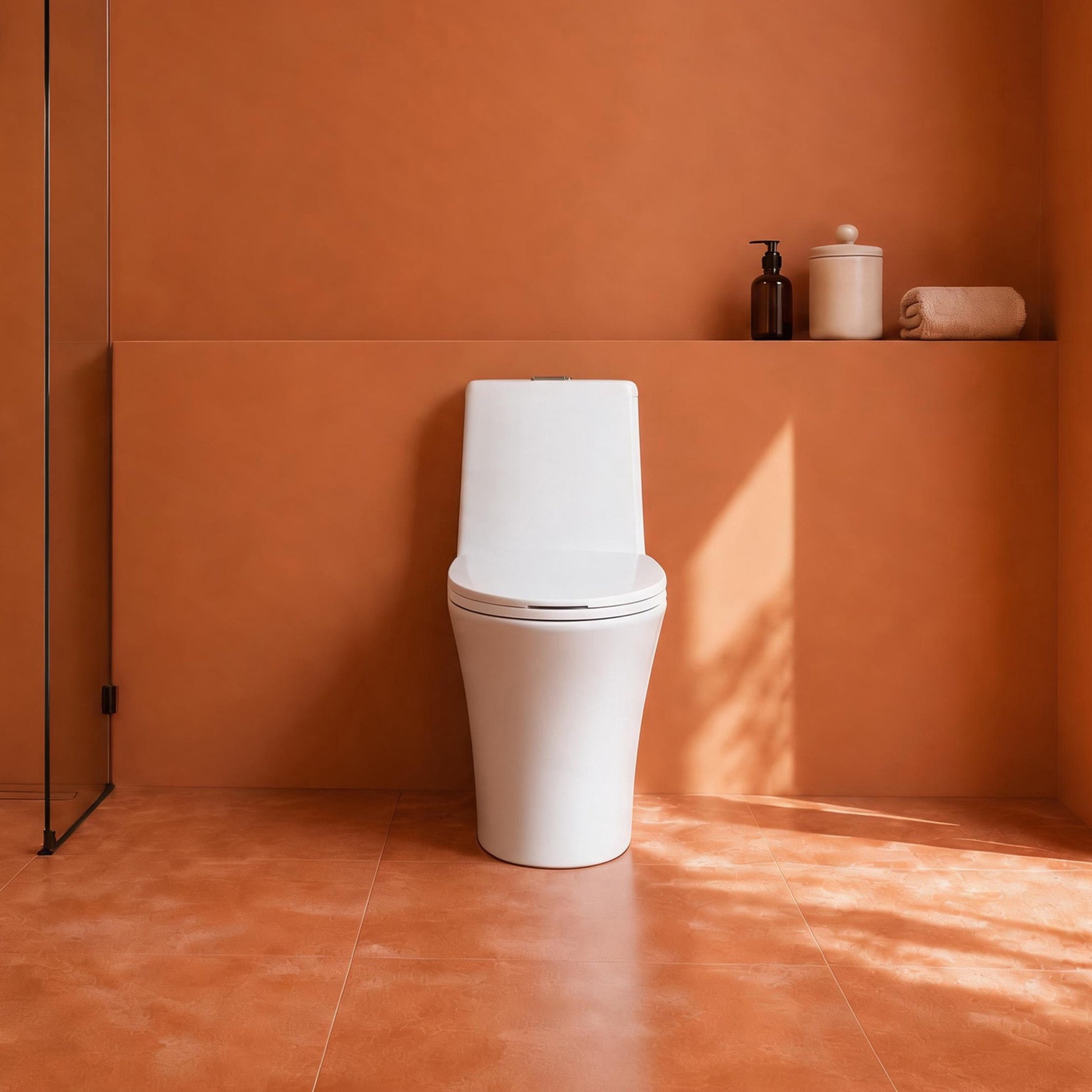 Floor-Mounted One-Piece Toilet