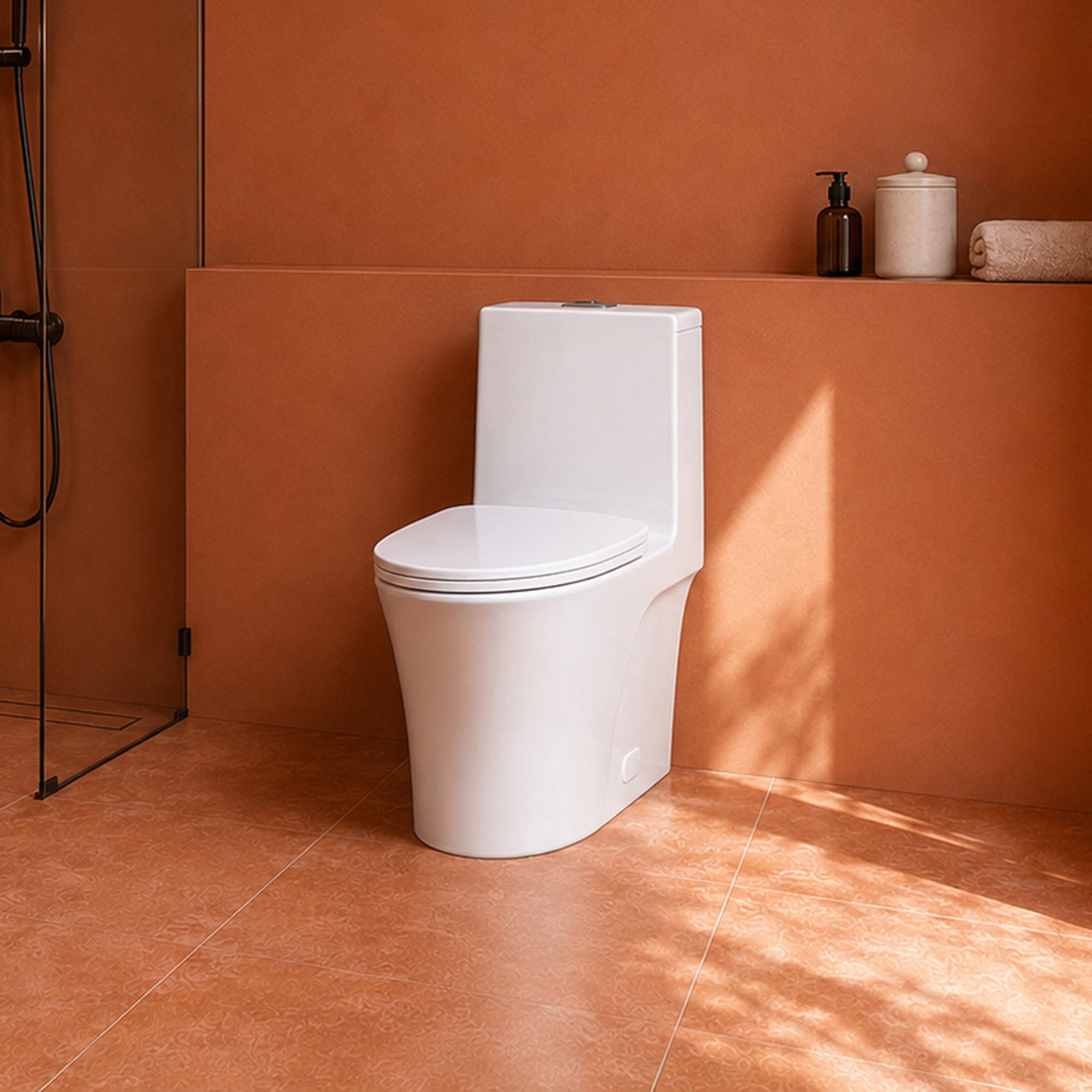 Floor-Mounted One-Piece Toilet