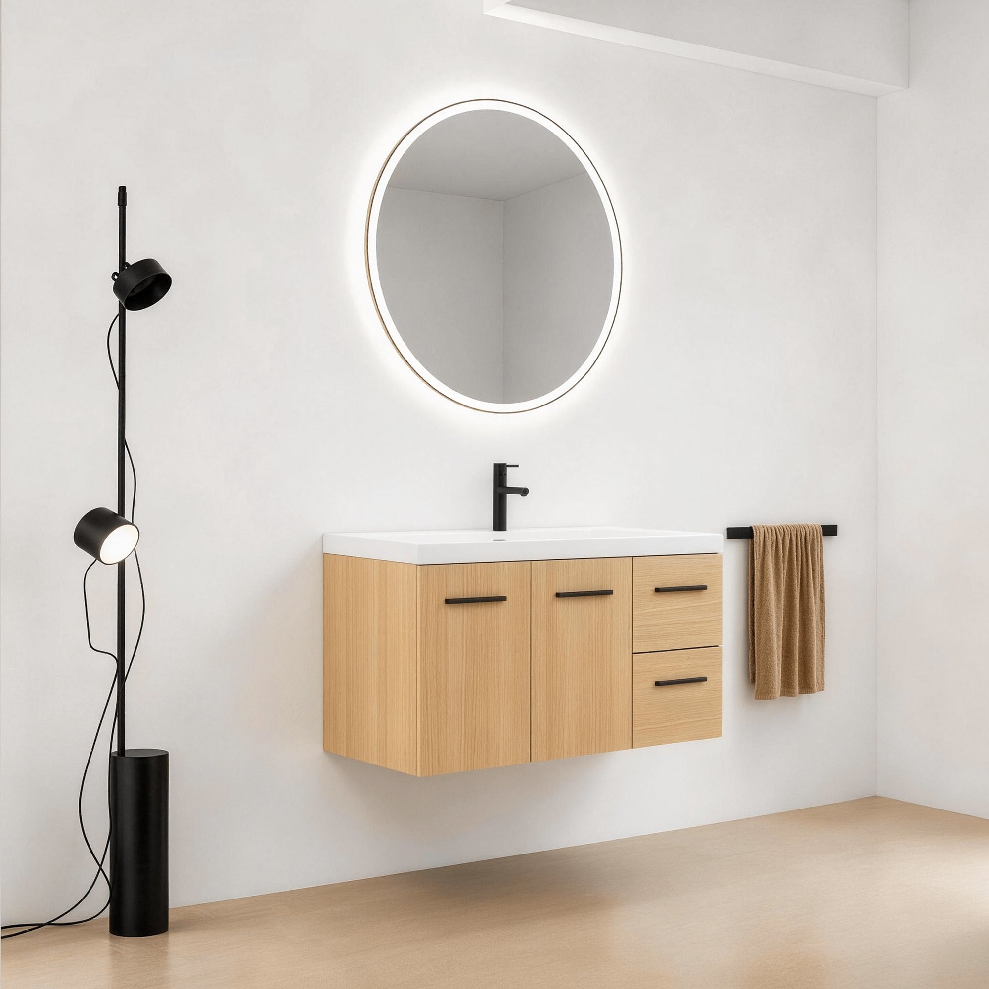 Module 36" Wall-Hung Vanity with Doors & Drawers (RTA)