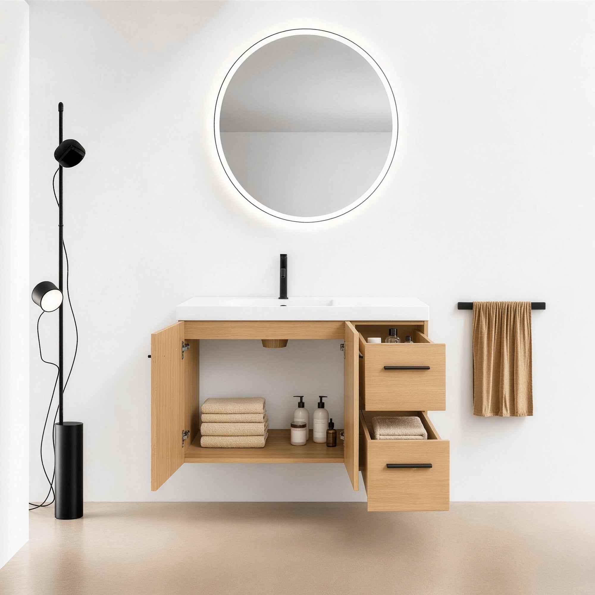 Module 36" Wall-Hung Vanity with Doors & Drawers (RTA)