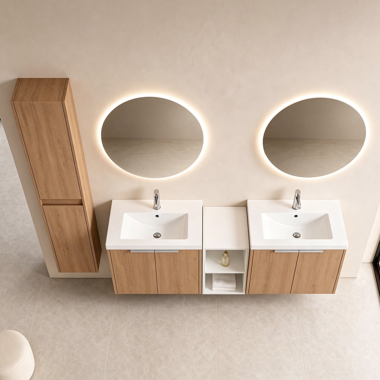 Unitas 60"/72"/84" Floating Vanity Set (RTA)