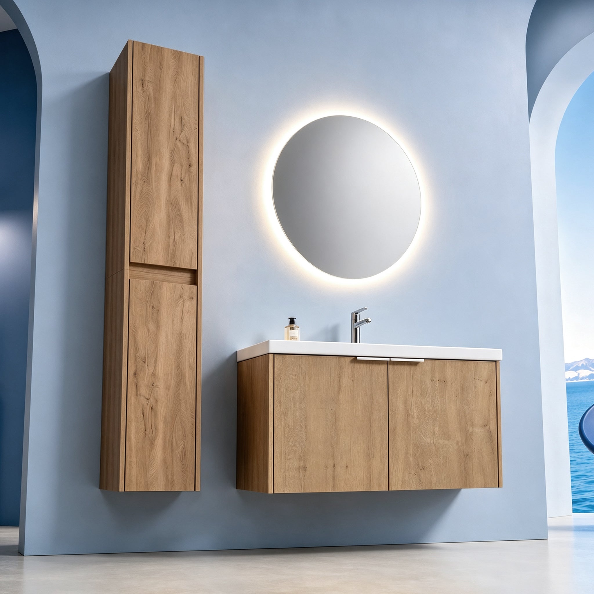 Unitas 24"/30"/36" Floating Vanity Set (RTA)