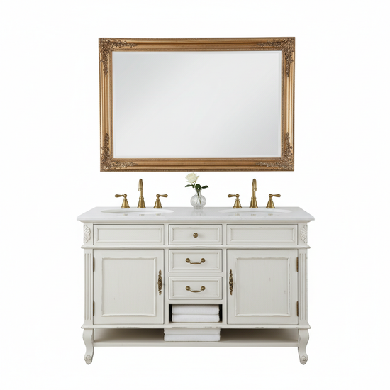 Classic Double Sink Freestanding Vanity