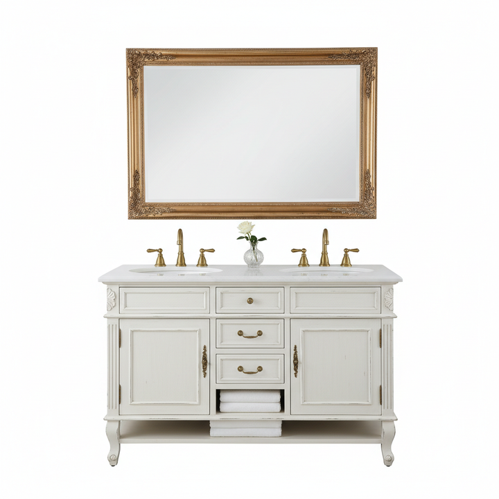 Classic Double Sink Freestanding Vanity